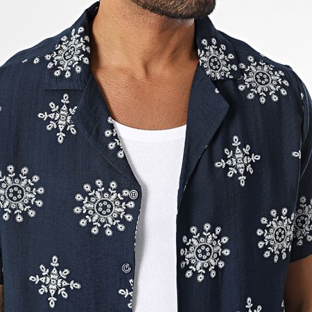 Uniplay - 132 Set camicia e pantaloni a maniche corte blu navy