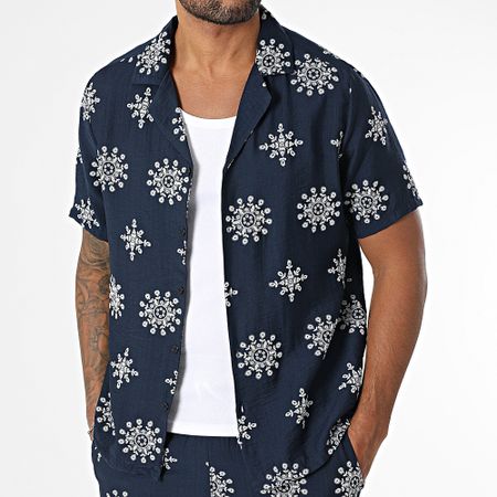 Uniplay - 132 Set camicia e pantaloni a maniche corte blu navy