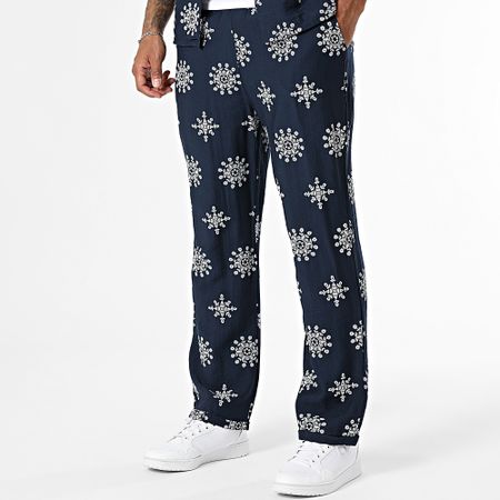 Uniplay - 132 Set camicia e pantaloni a maniche corte blu navy