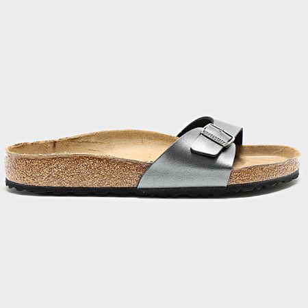 BIRKENSTOCK - Sandali Madrid Beige Argento Donna