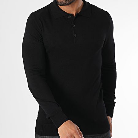 Frilivin - Polo a maniche lunghe 331 nero