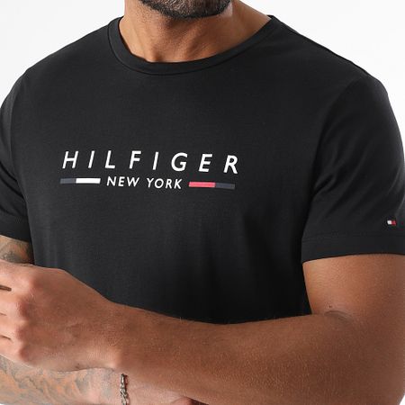 Tommy Hilfiger - Tee Shirt Slim Hilfiger NY 9372 Nero