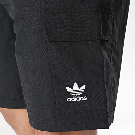 Adidas Originals - Pantaloncini Cargo essenziali in tessuto JD0406 Nero