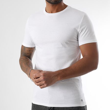 Calvin Klein - Set di 3 magliette 4051 nero grigio erica bianco