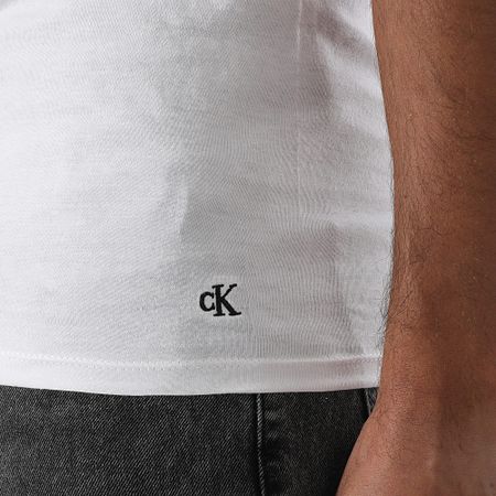 Calvin Klein - Set di 3 magliette 4051 nero grigio erica bianco