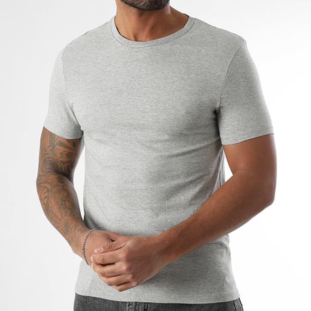 Calvin Klein - Set di 3 magliette 4051 nero grigio erica bianco