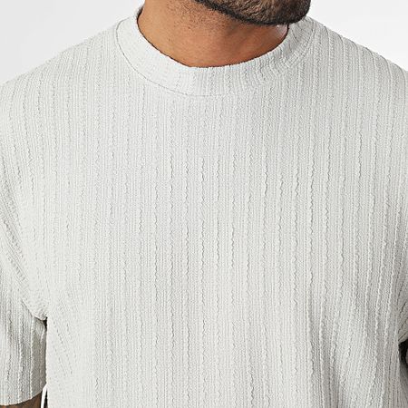 Ikao - Set composto da maglietta grande oversize e pantaloni larghi 104 grigio chiaro