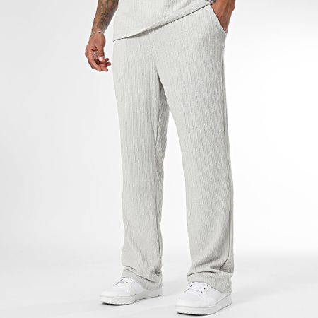 Ikao - Set composto da maglietta grande oversize e pantaloni larghi 104 grigio chiaro