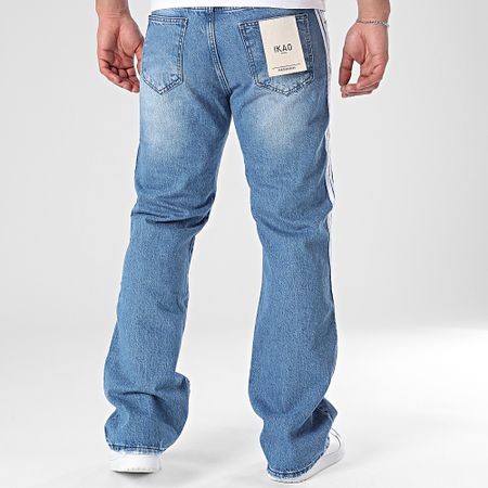 Ikao - 344 Jeans a fascia flare in denim blu