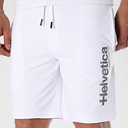 Helvetica - Pantaloncini da jogging bianchi riflettenti Quintana
