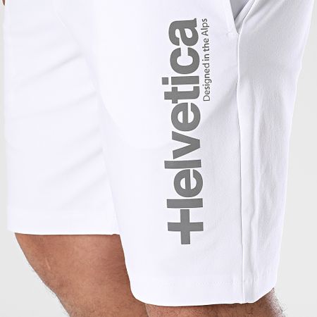 Helvetica - Pantaloncini da jogging bianchi riflettenti Quintana