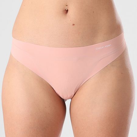 Calvin Klein - Set di 3 mutandine invisibili da donna QD3558E Nero Rosa Grigio
