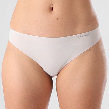 Calvin Klein - Set di 3 mutandine invisibili da donna QD3558E Nero Rosa Grigio