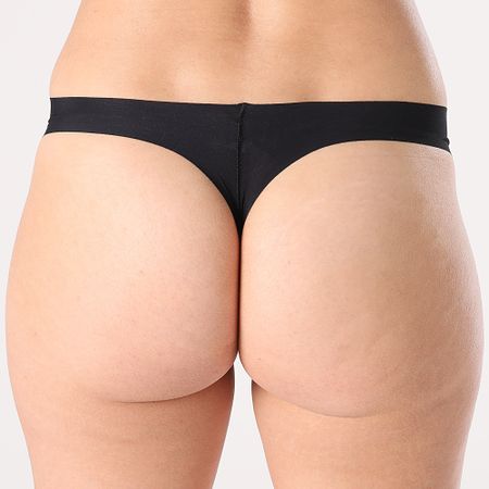 Calvin Klein - Set di 3 mutandine invisibili da donna QD3558E Nero Rosa Grigio