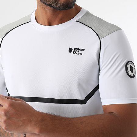 Comme Des Loups - Set di maglietta e pantaloncini da jogging bianchi e grigi