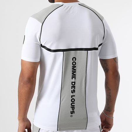 Comme Des Loups - Set di maglietta e pantaloncini da jogging bianchi e grigi