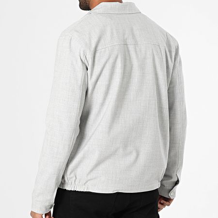 Frilivin - F31 Giacca con zip grigio screziato
