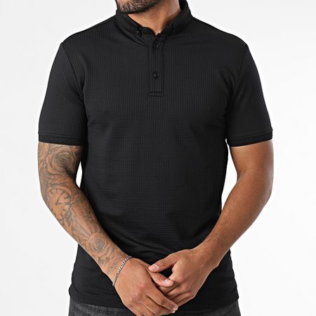 Classic Series - Polo manica corta Mao Collar 003 Nero