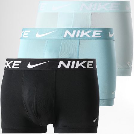 Nike - Set di 3 boxer Dri-Fit Essential Micro KE1156 Nero Azzurro
