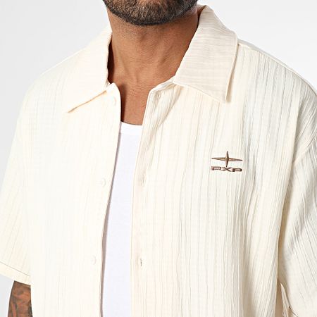 Project X Paris - Set camicia a maniche corte e pantaloncini da jogging 2510161 2540161 Ecru