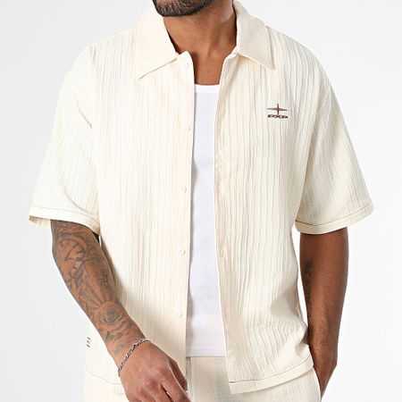 Project X Paris - Set camicia a maniche corte e pantaloncini da jogging 2510161 2540161 Ecru