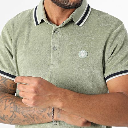American People - Polo manica corta Pax Khaki Verde