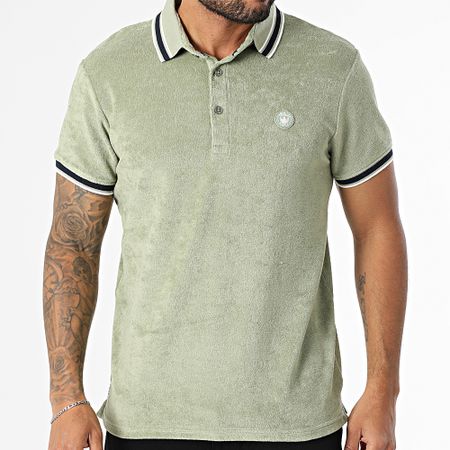 American People - Polo manica corta Pax Khaki Verde