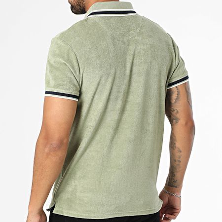 American People - Polo manica corta Pax Khaki Verde
