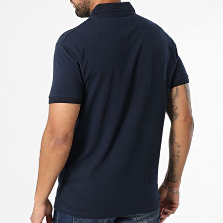 American People - Polo Praga a manica corta blu navy