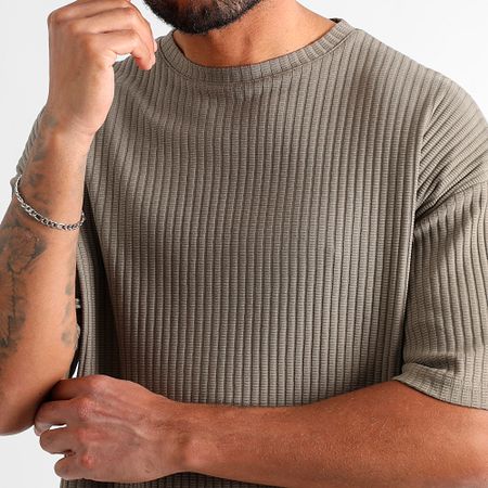 LBO - Maglietta oversize a trama larga 3780 marrone