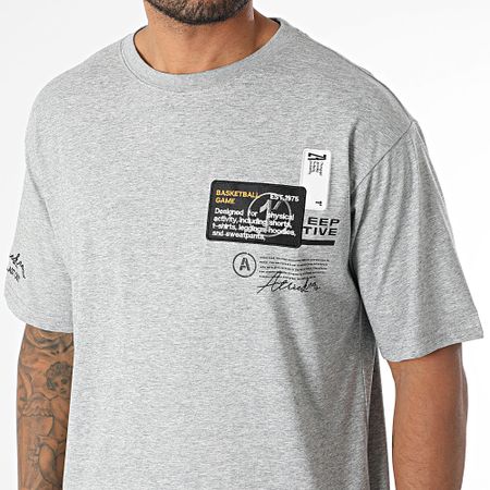 MTX - 862 Set composto da maglietta oversize e pantaloncini da jogging di colore grigio erica