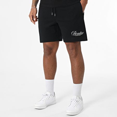 Luxury Lovers - Set di maglietta nera e pantaloncini da jogging