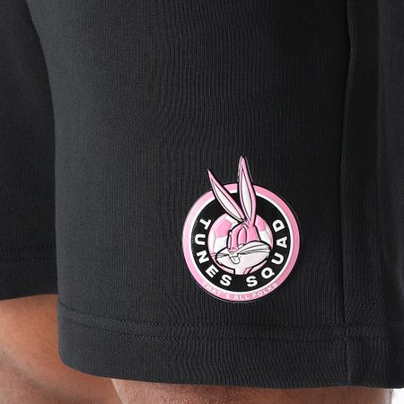 Looney Tunes - Bugs Bunny Badge Molton Pantaloncini da jogging neri