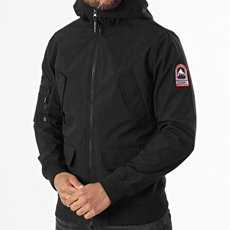 Helvetica - Wilson 2.0 Giacca con zip e cappuccio nero