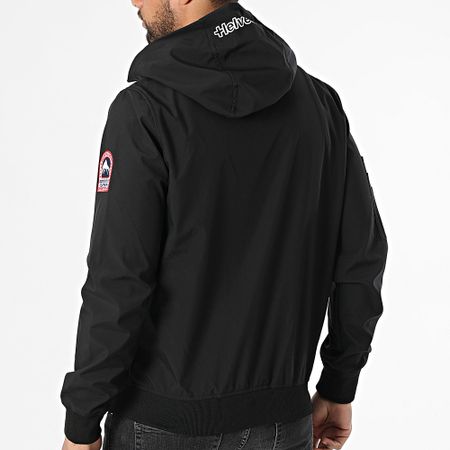Helvetica - Wilson 2.0 Giacca con zip e cappuccio nero