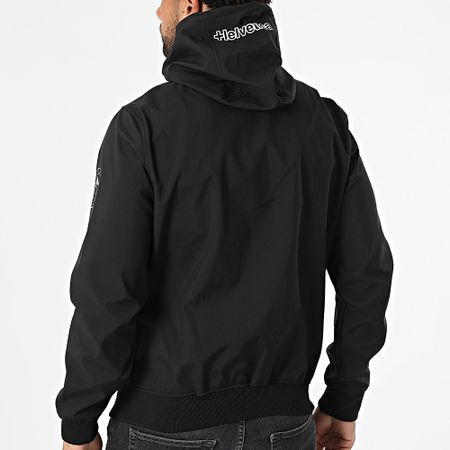 Helvetica - Wilson 2 Giacca nera con cappuccio e zip