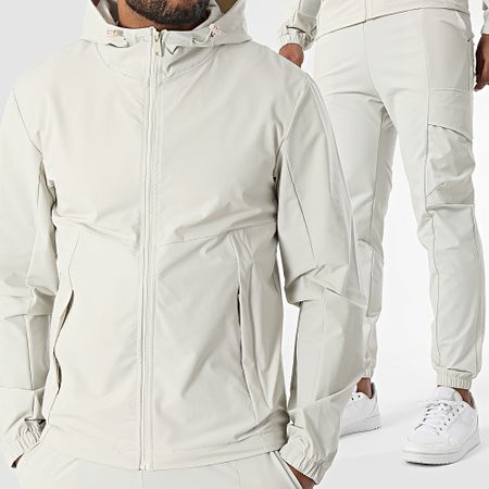 Classic Series - Set giacca con cappuccio e pantaloni da jogging 033 Beige chiaro