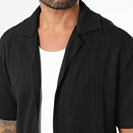 Frilivin - Camicia a maniche corte testurizzata 043 blu navy
