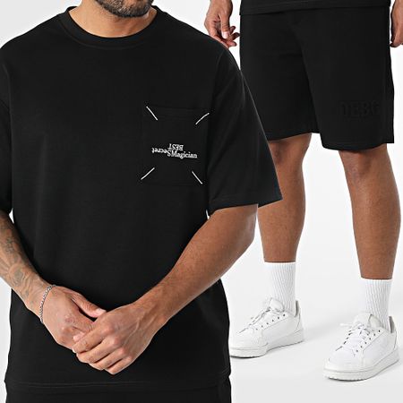 Uniplay - Set di maglietta tascabile e pantaloncini da jogging 7928 nero
