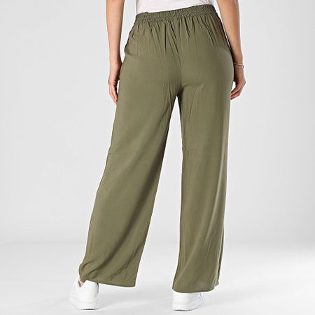Only - Pantaloni da donna verde kaki