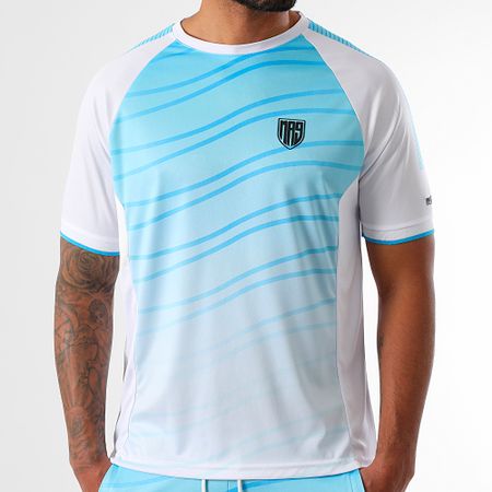 MA9 Mafia Nueve - Hypernova Fresh Icy White Set di maglietta e pantaloncini da jogging