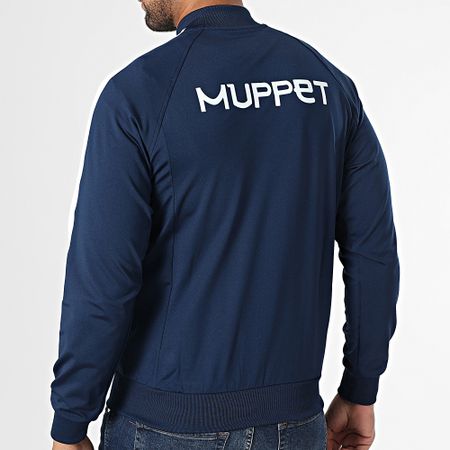 Okawa Sport - Giacca con zip a righe Muppet blu navy