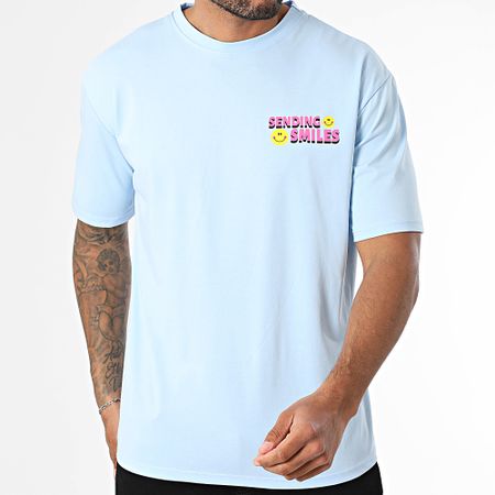 Uniplay - Maglietta oversize 197 Azzurro