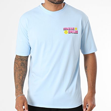 Uniplay - Maglietta oversize 197 Azzurro