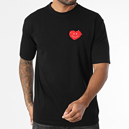 Uniplay - Maglietta oversize 201 nero rosso