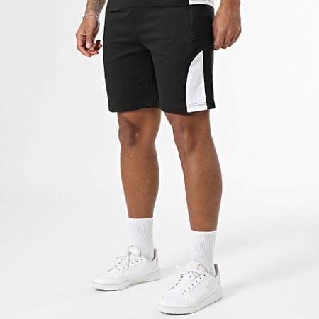 Zelys Paris - Set di maglietta e pantaloncini da jogging neri Orentin
