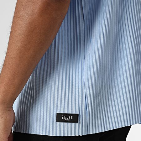 Zelys Paris - Camicia a maniche corte Azzurro