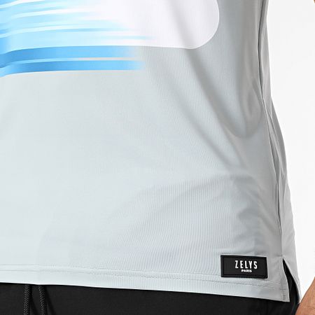 Zelys Paris - Ael Grey Black Polo a manica corta e set di pantaloncini da jogging