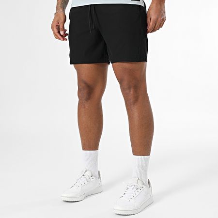 Zelys Paris - Ael Grey Black Polo a manica corta e set di pantaloncini da jogging