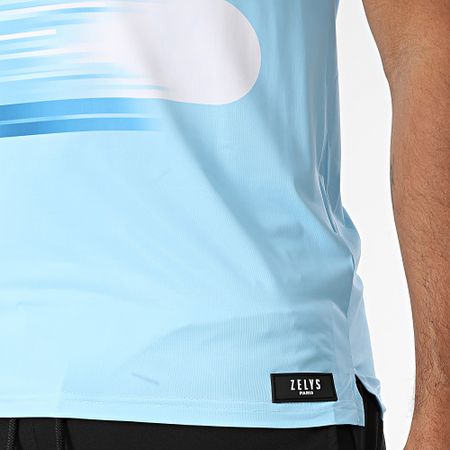 Zelys Paris - Ael Azzurro Nero Polo a manica corta e set di pantaloncini da jogging